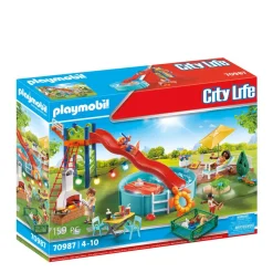 Playmobil City Life Zwembadfeest Met Glijbaan 70987