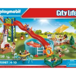 Playmobil City Life Zwembadfeest Met Glijbaan 70987