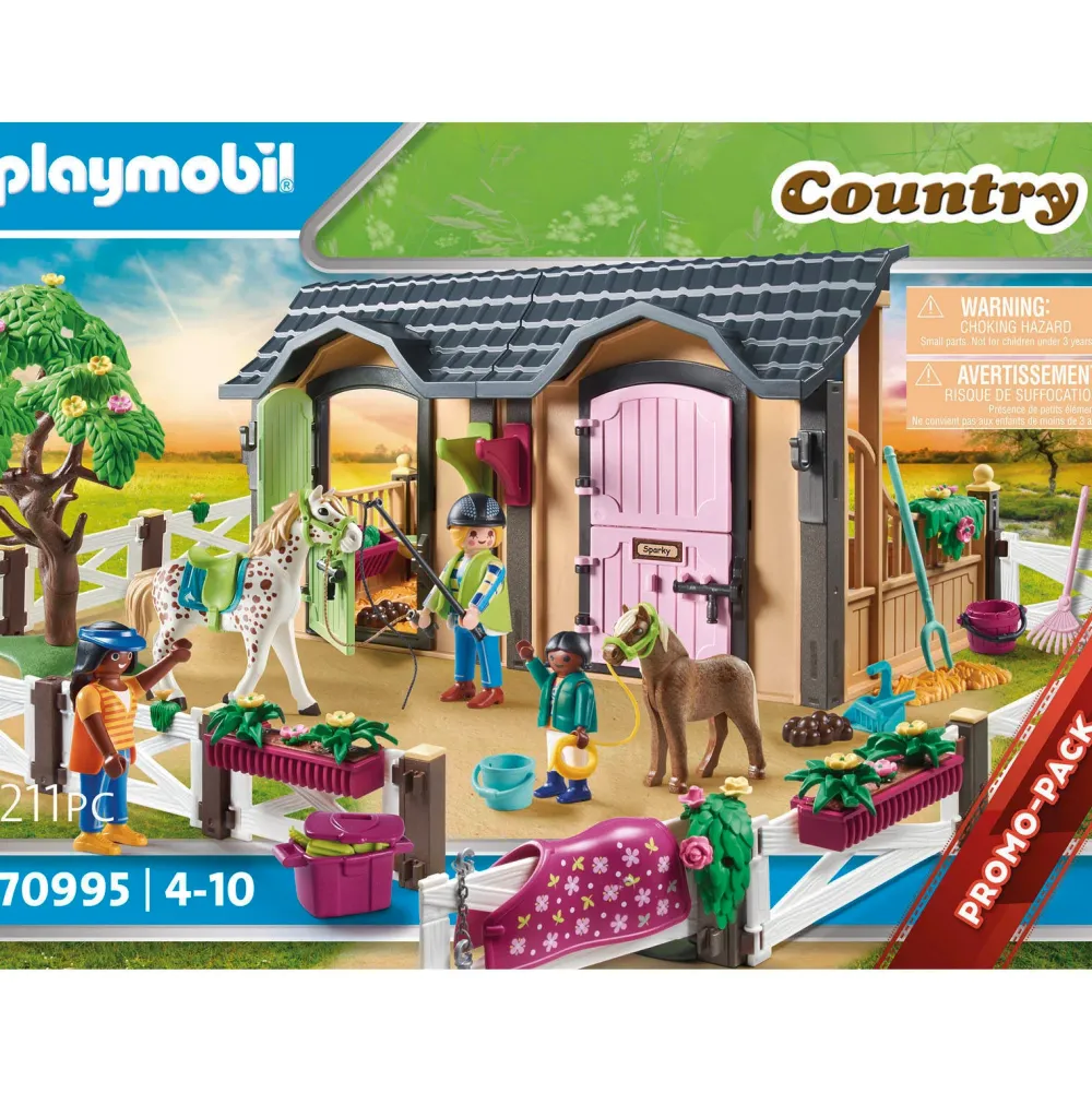 Playmobil Country Rijlessen Met Paardenboxen 70995