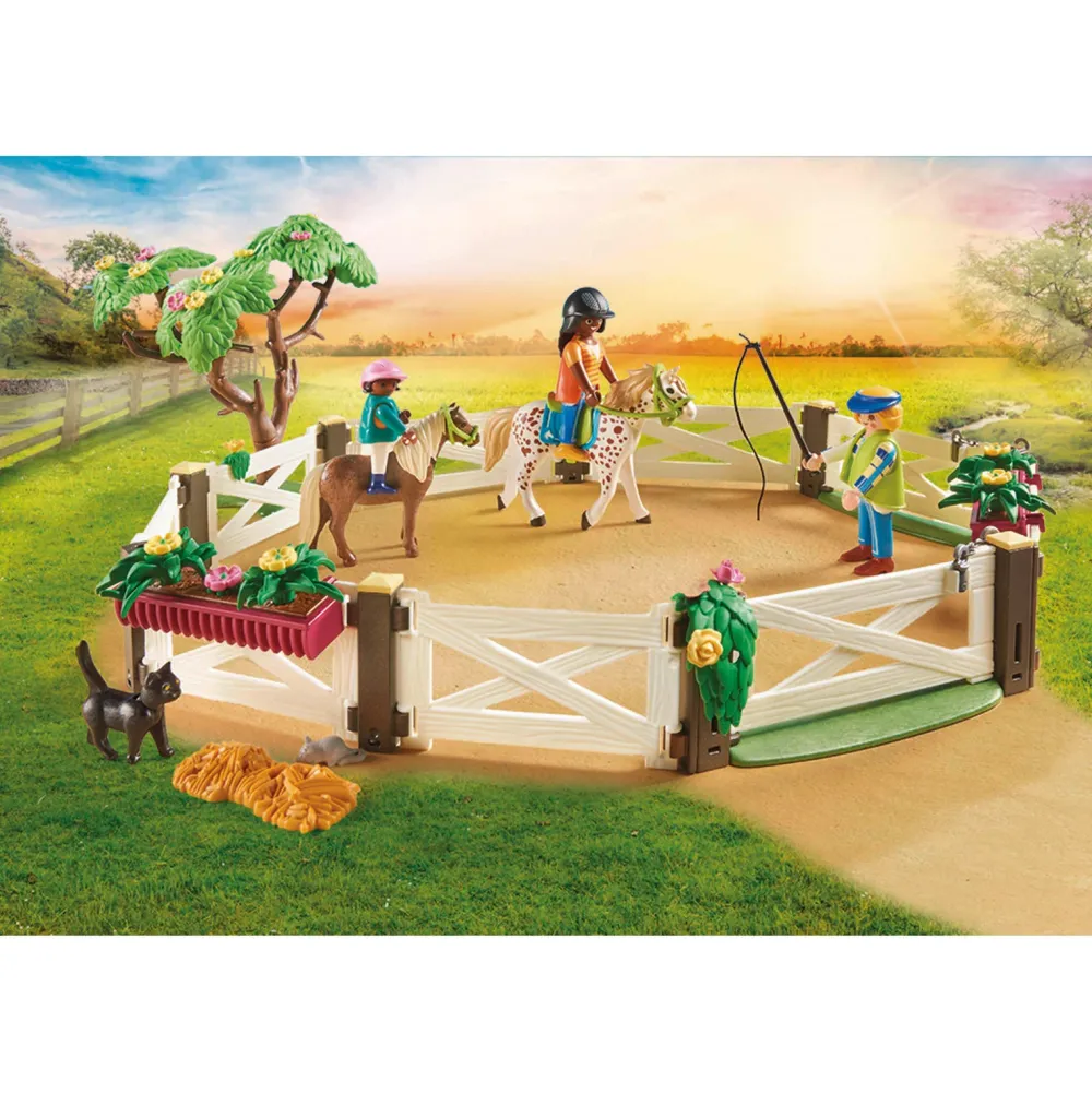 Playmobil Country Rijlessen Met Paardenboxen 70995