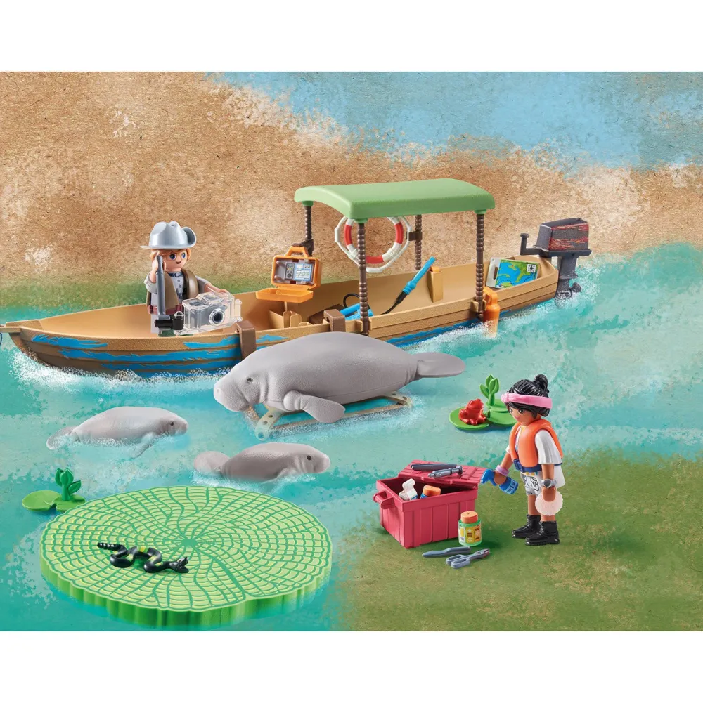 Playmobil Wiltopia Boottocht Naar De Zeekoeien - 71010