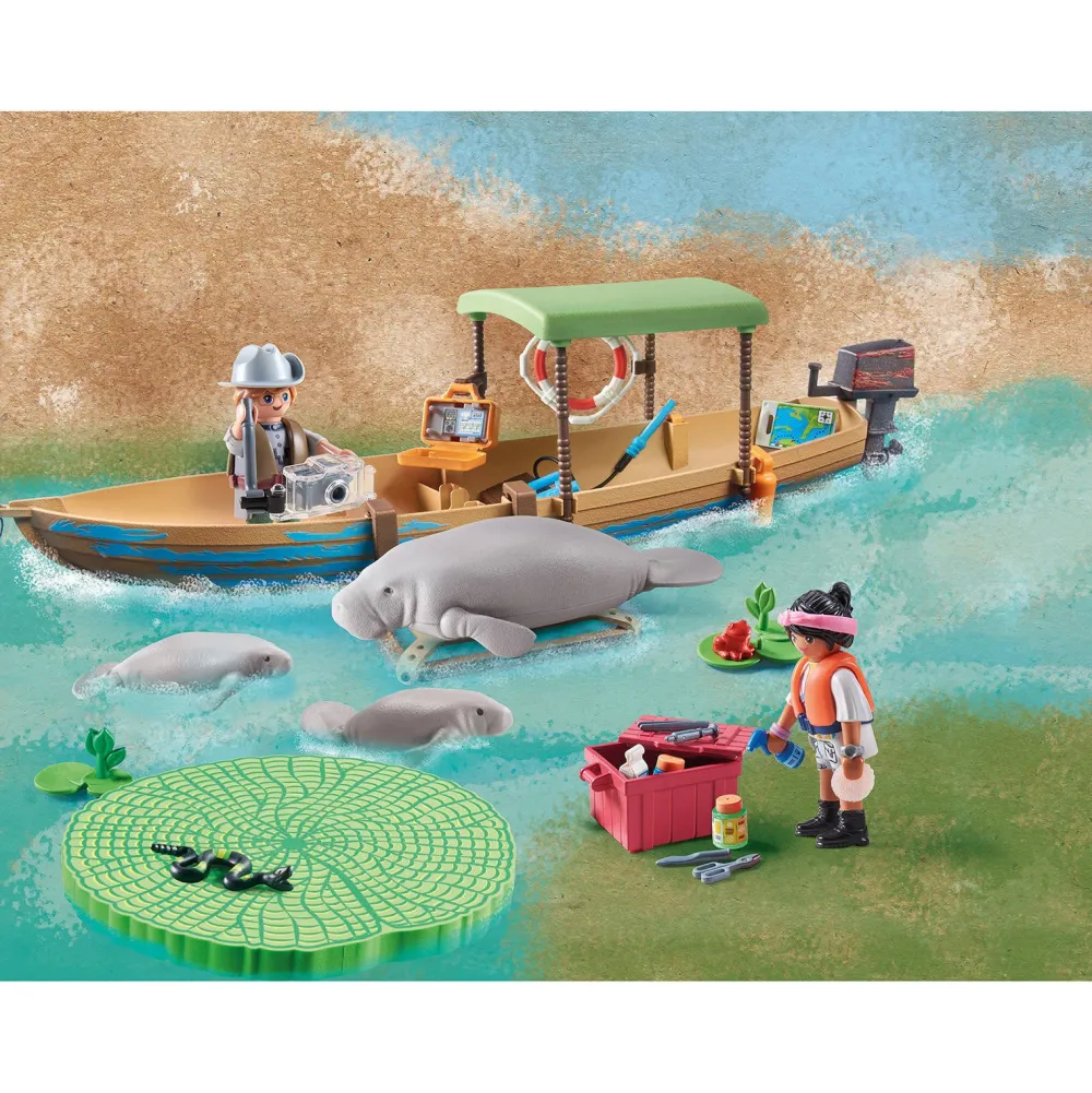 Playmobil Wiltopia Boottocht Naar De Zeekoeien - 71010