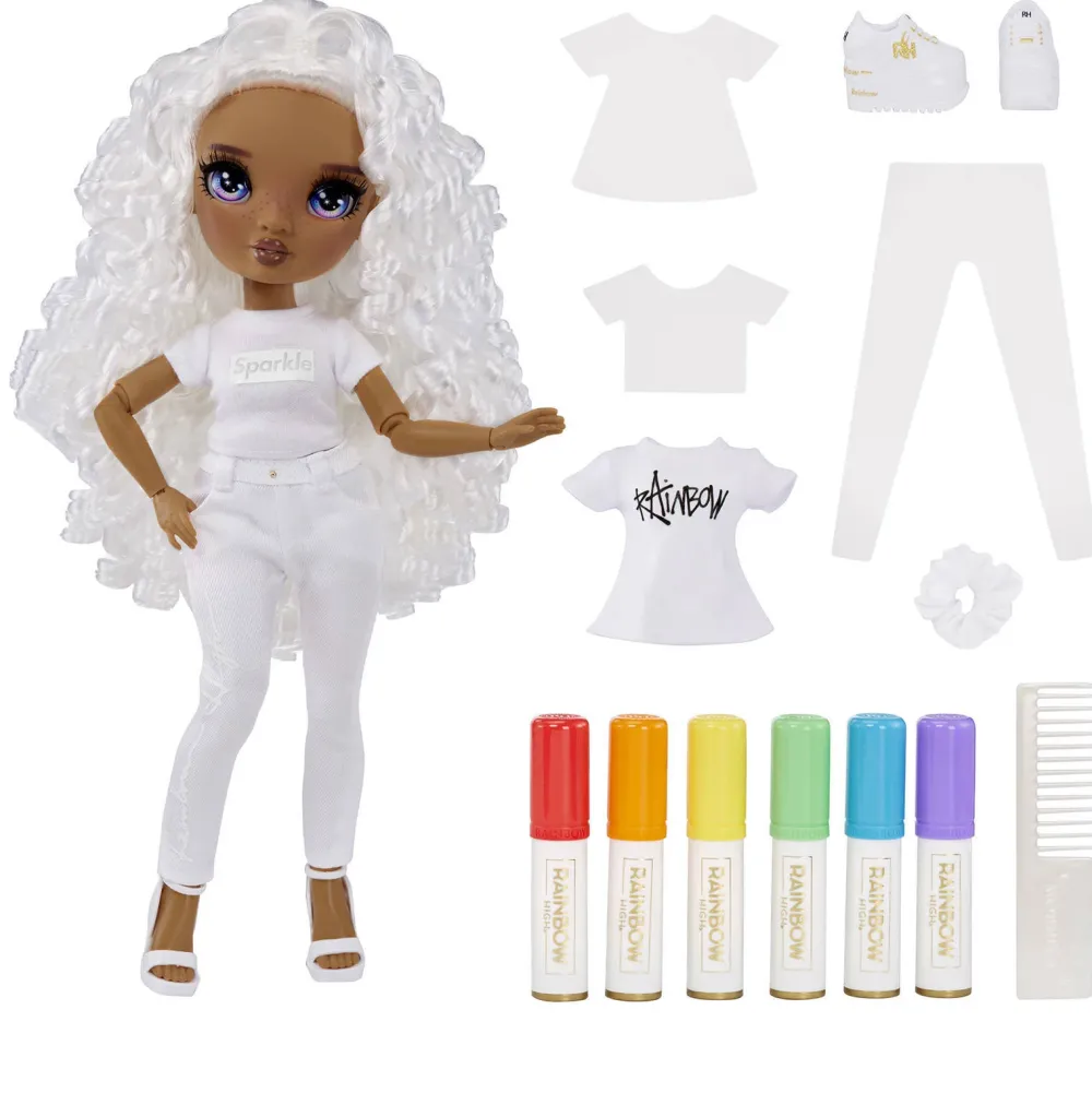 Rainbow High Color & Create Fashion Doll- Character 2 (Purple Eyes)