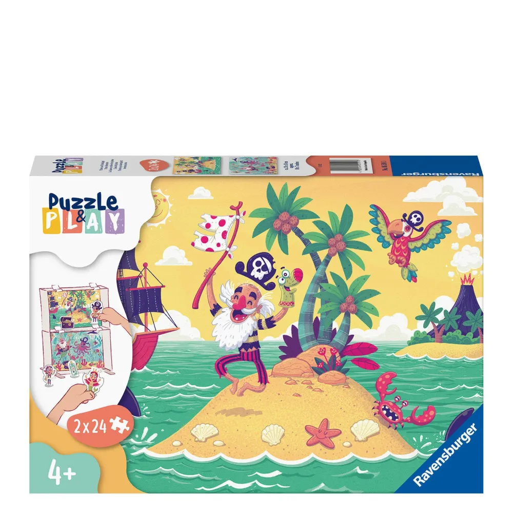 Ravensburger Puzzle & Play Piraten Legpuzzel 48 Stukjes