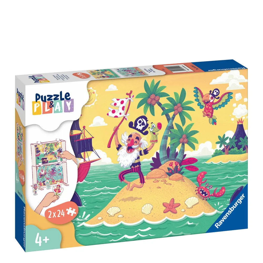 Ravensburger Puzzle & Play Piraten Legpuzzel 48 Stukjes
