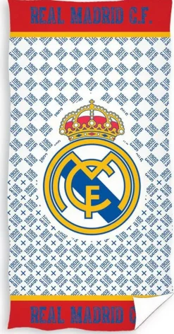 Sale Real Madrid Kinderstrandlaken (70X140 Cm) Wit