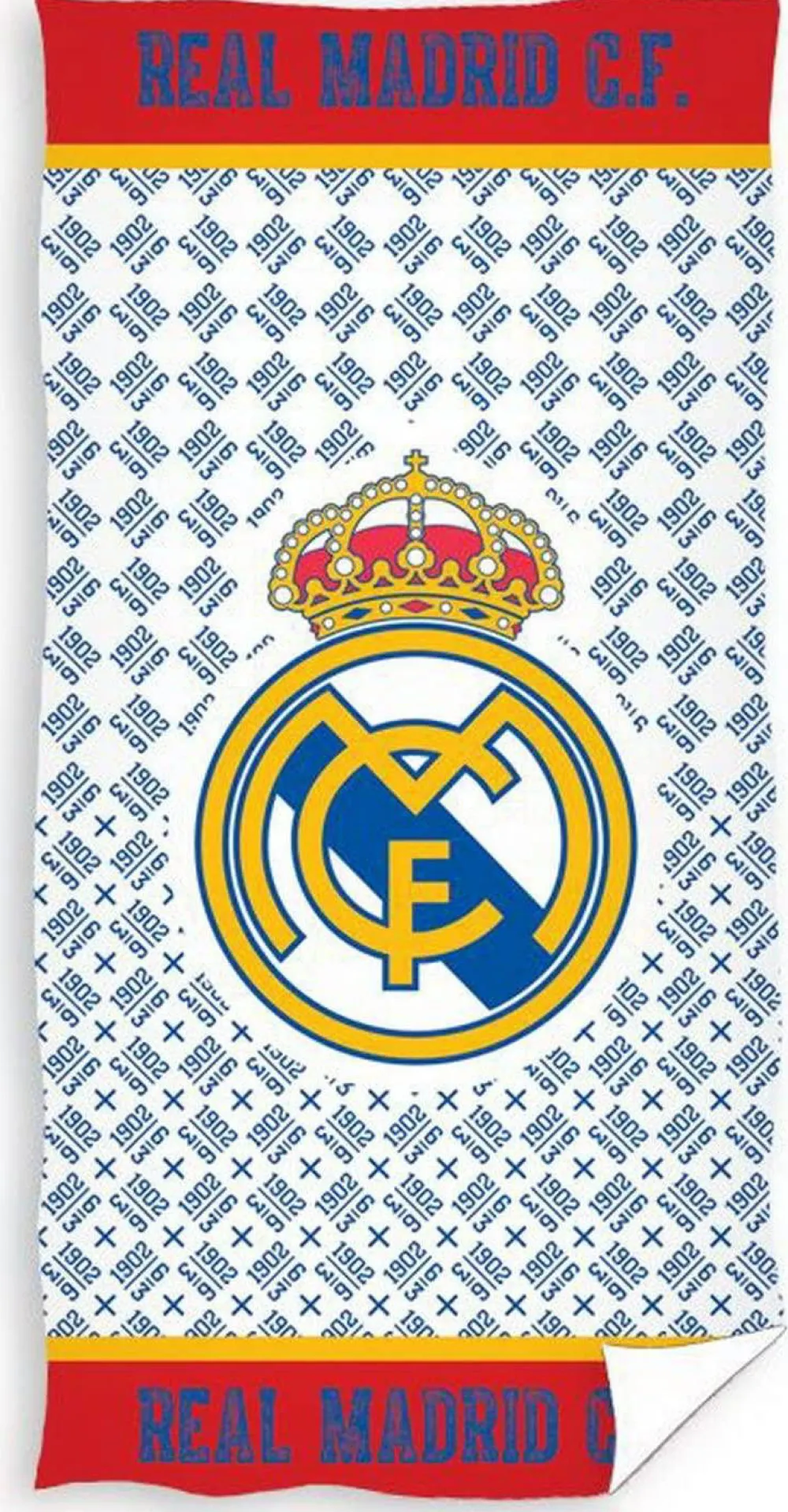 Sale Real Madrid Kinderstrandlaken (70X140 Cm) Wit