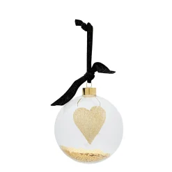 Clearance Riviera Maison Kerstbal Glitter Bow (O12 Cm)