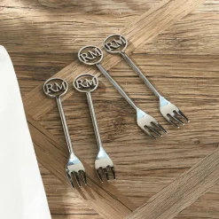 Riviera Maison Rm Monogram Gebaksvorkje (Set Van 4)
