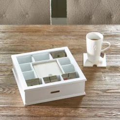 Best Riviera Maison Theedoos (Met Onderzetter) (Set Van 6)