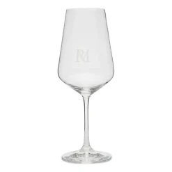 Discount Riviera Maison Wijnglas Wit Monogram