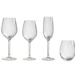 Clearance Royal Leerdam Champagneglas Plisse (Set Van 4)