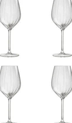 Outlet Royal Leerdam Wijnglas Wit Plisse (Set Van 4)