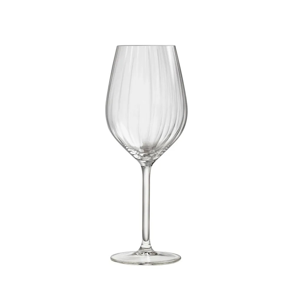 Outlet Royal Leerdam Wijnglas Wit Plisse (Set Van 4)