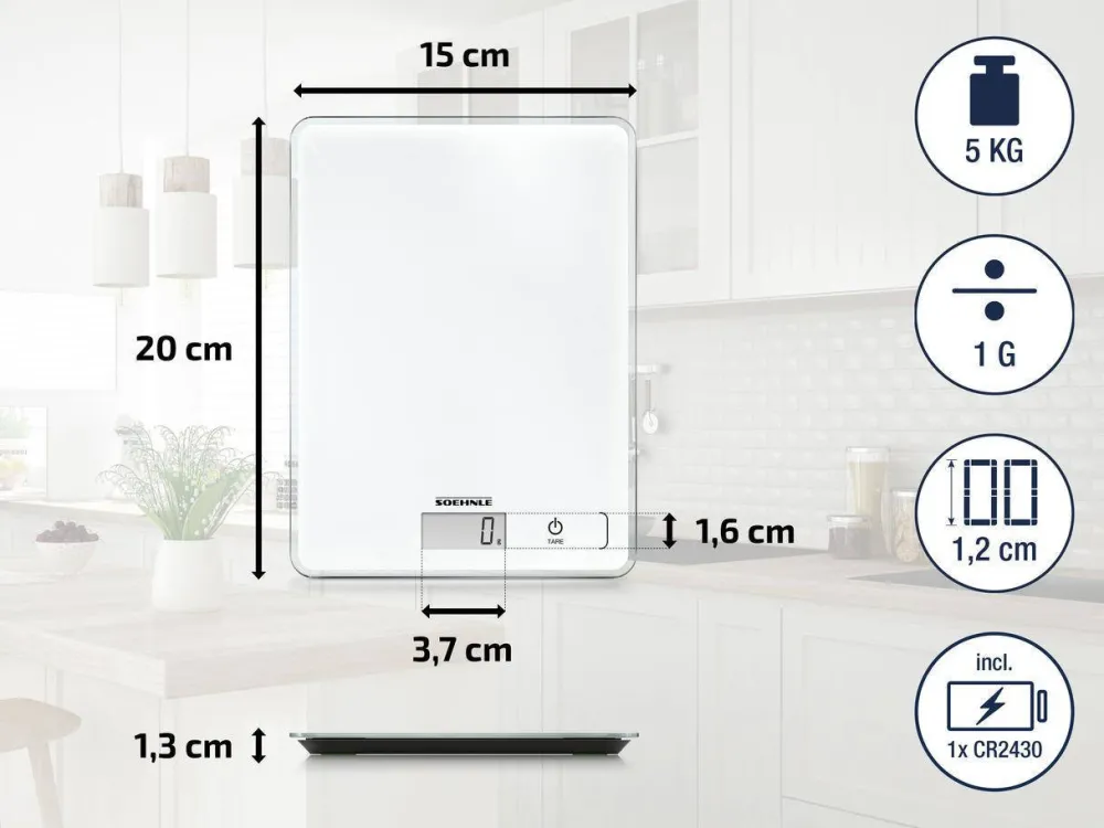 New Soehnle Page Compact Keukenweegschaal