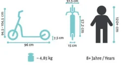 STAR SCOOTER Alu City Vouwbaar 230Mm Geveerd, Zwart