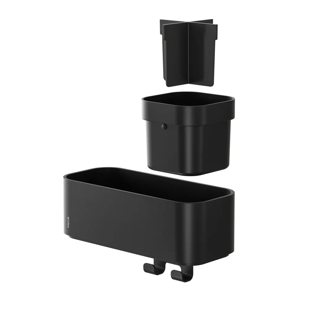 Tiger Opbergbak Met Handdoekhaak 2-Store (24,9X15,7 Cm)