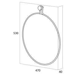 Outlet Tiger Spiegel Sem (47X53 Cm)
