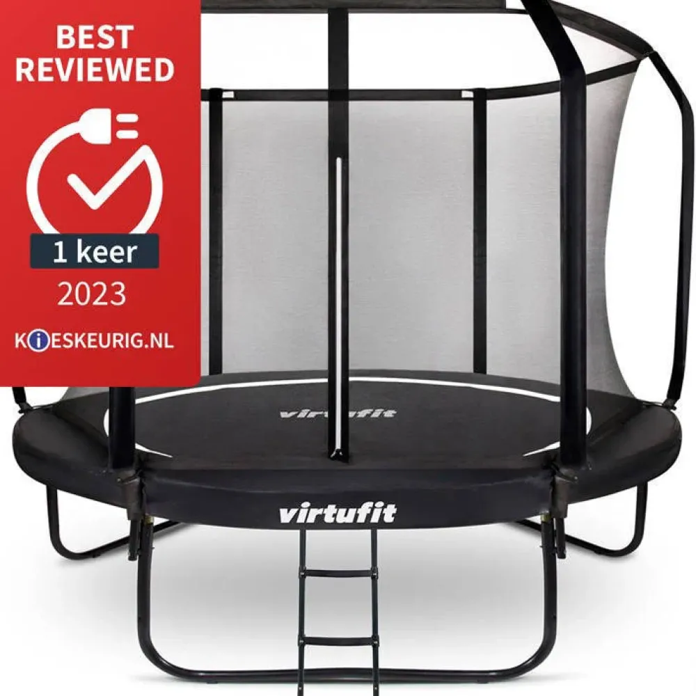 Virtufit Premium Trampoline Met Veiligheidsnet 305 X 305 X 65 Cm