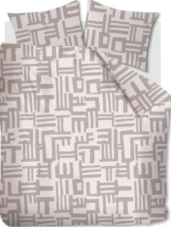 New vtwonen Flanellen Dekbedovertrek 2 Persoons Mixed Stripes (200X220 Cm)