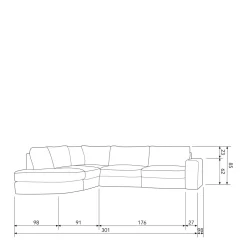 Best vtwonen Hoekbank Ronding Links Family