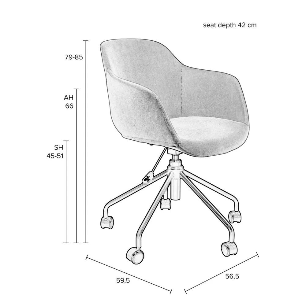 Online Wehkamp Home Bureaustoel Junzo