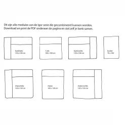 Discount Wehkamp Home Igor Modulair Bankelement (Chaise Links)