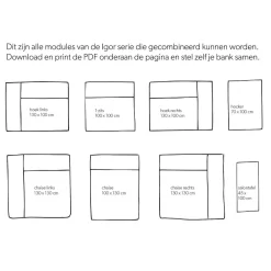 Hot Wehkamp Home Igor Modulair Bankelement (Chaise Rechts)