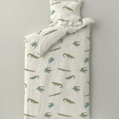 Outlet Wehkamp Home Katoenen Dekbedovertrek 1 Persoons Surfin Croco (140X200 Cm)
