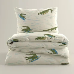 Outlet Wehkamp Home Katoenen Dekbedovertrek 1 Persoons Surfin Croco (140X200 Cm)