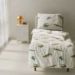 Outlet Wehkamp Home Katoenen Dekbedovertrek 1 Persoons Surfin Croco (140X200 Cm)