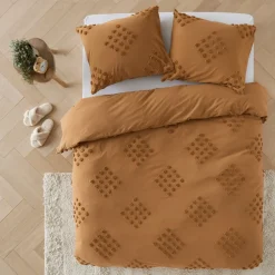Outlet Wehkamp Home Katoenen Dekbedovertrek Met Tufted Patroon 1 Persoons (140X220 Cm)