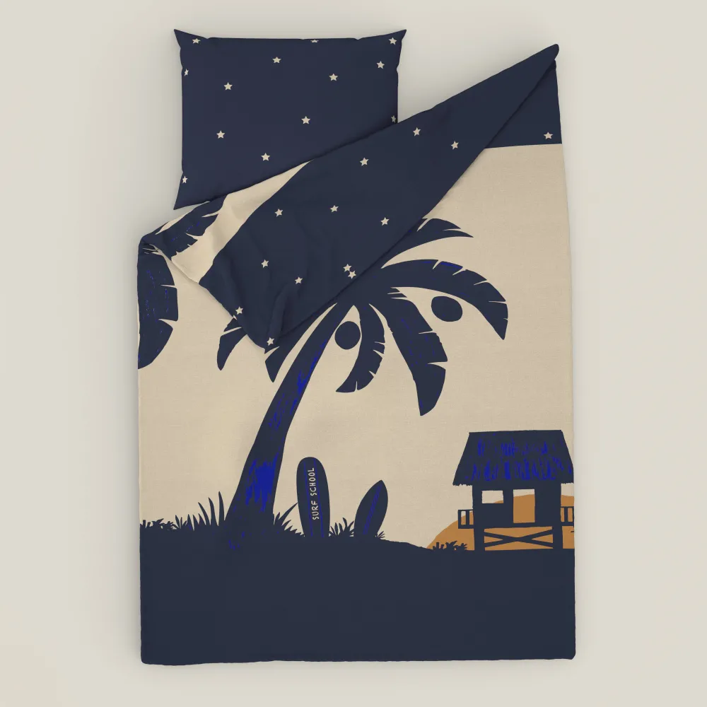 Sale Wehkamp Home Katoenen Dekbedovertrek 1 Persoons Surfer Shack (140X200 Cm)