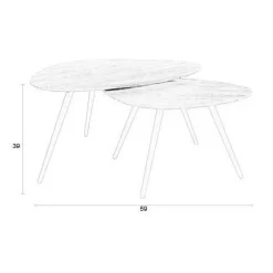 Outlet Wehkamp Home Salontafel (Set Van 2) Pion