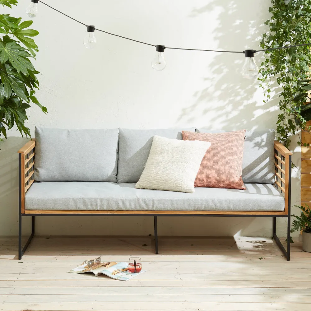 Wehkamp Home Teak 3-Zits Loungebank Leon