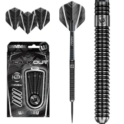 Winmau Blackout Steeltip Dartpijlen 24Gr