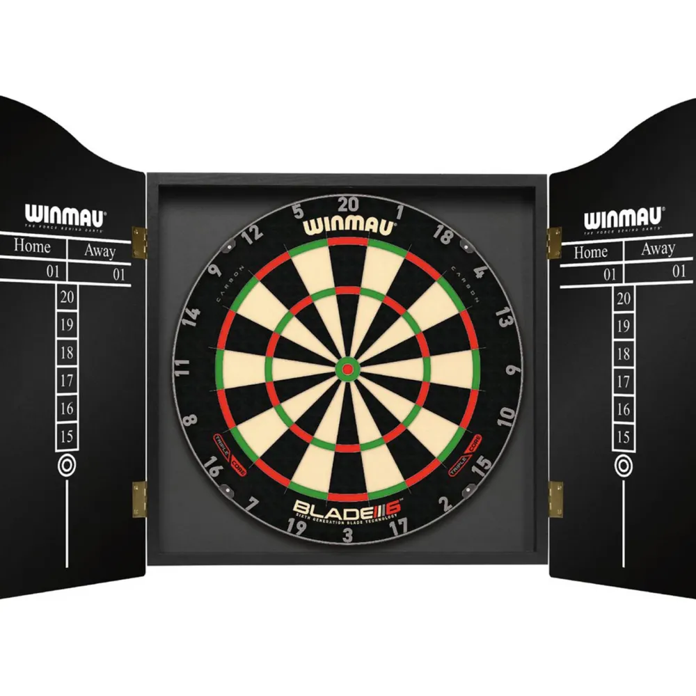 Winmau Dartkabinet Pro-Line Zwart Dartkabinet Pro-Line (Zwart)
