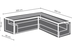 Winza Outdoor Covers Tuinmeubelhoes L-Vorm 300