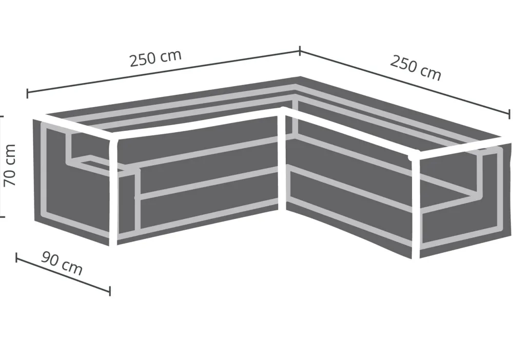 Winza Outdoor Covers Tuinmeubelhoes L-Vorm 250