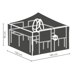 Winza Outdoor Covers Tuinmeubelhoes Tuinset M + Bobbin