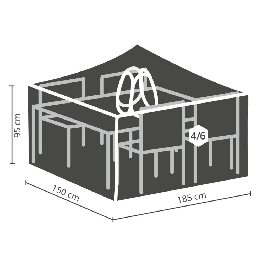 Winza Outdoor Covers Tuinmeubelhoes Tuinset M + Bobbin