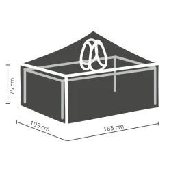 Winza Outdoor Covers Tuinmeubelhoes Tafel Tot 160 Cm + Bobbin