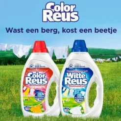 Discount Witte Reus Color Reus Gel - Vloeibaar Wasmiddel - Gekleurde Was - Voordeelverpakking - 6 X 19 Wasbeurten - 114 Wasbeurten