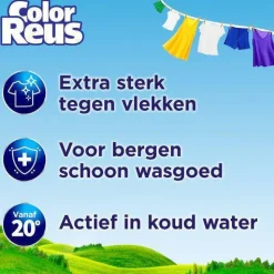 Discount Witte Reus Color Reus Gel - Vloeibaar Wasmiddel - Gekleurde Was - Voordeelverpakking - 6 X 19 Wasbeurten - 114 Wasbeurten