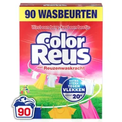 Clearance Witte Reus Color Reus Poeder - Waspoeder - Gekleurde Was - Grootverpakking - 90 Wasbeurten