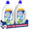 Hot Witte Reus Gel - Vloeibaar Wasmiddel - Witte Was - Voordeelverpakking - 2 X 77 Wasbeurten - 154 Wasbeurten