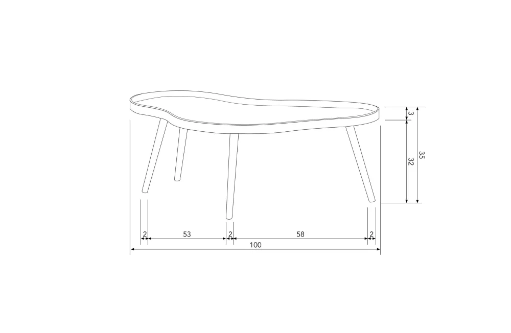 Best Woood Bijzettafel Mae