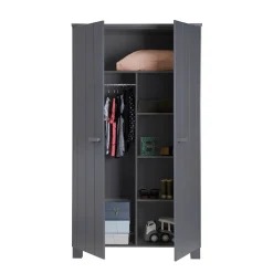 Outlet Woood 2-Deurs Kledingkast Dennis
