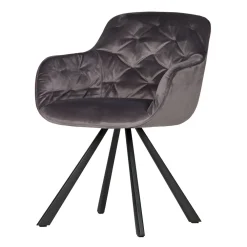 WOOOD Exclusive Eetkamerstoel Elaine Velours