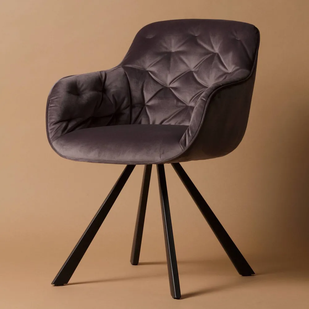 WOOOD Exclusive Eetkamerstoel Elaine Velours